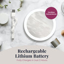 Rechargeable LED Lighted Compact Mirror with Magnification - NEW