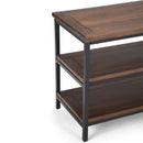Skyler 60 Inch Wide Solid Mango Wood TV Stand in Dark