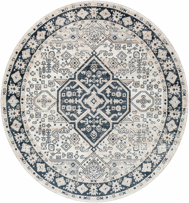 Cabacungan Cream & Gray Washable Area Rug