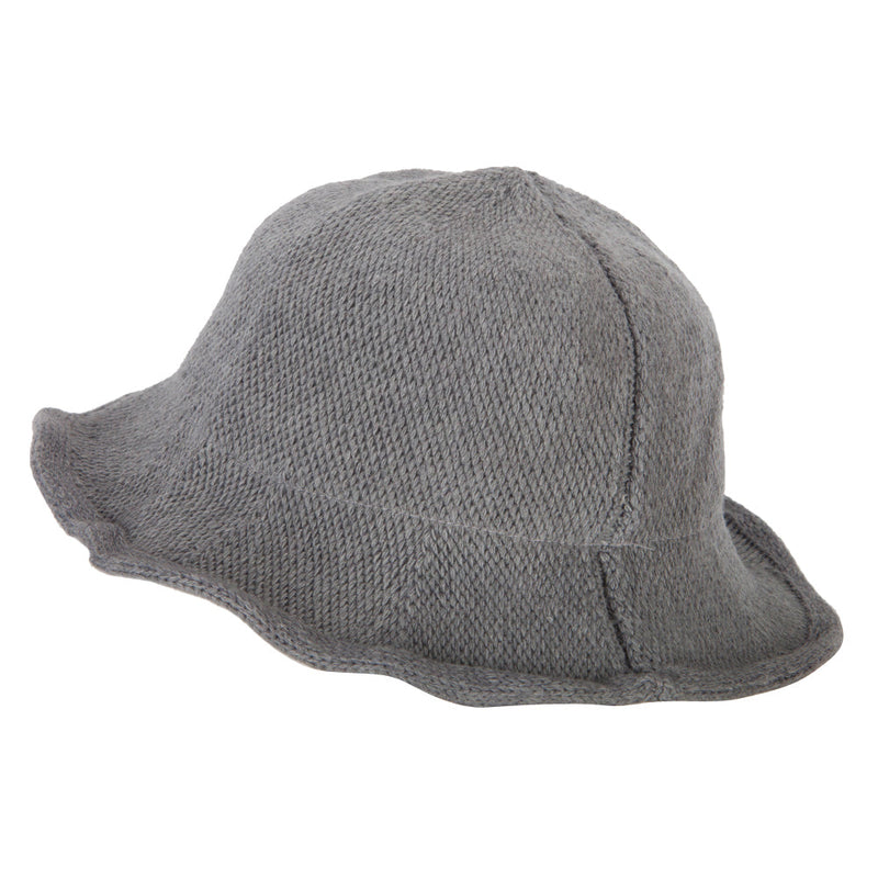 Ladies Wool Wired 3 Inch Brim Bucket Hat