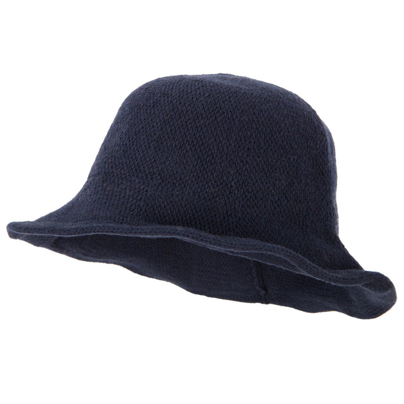 Ladies Wool Wired 3 Inch Brim Bucket Hat