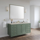 James Martin Chicago 60" Single Bathroom Vanity, Smokey Celadon
