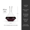 Raye Angled Crystal Wine Decanter by Viski