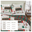 Reversible Christmas Comforter and Sham Set - Holiday / Lodge Odette Collection by Great Bay Home