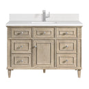 James Martin Lorelai 48" Single Bathroom Vanity, Whitewashed Oak