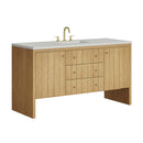 James Martin Hudson 60" Single Bathroom Vanity, Light Natural Oak