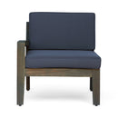 Grenada 5 Seater Acacia Wood Sectional Sofa Set