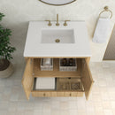 James Martin Hudson 30" Single Bathroom Vanity, Light Natural Oak