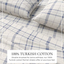 Turkish Cotton Flannel Sheet Set - Plaid & Stripe Collection by Great Bay Home