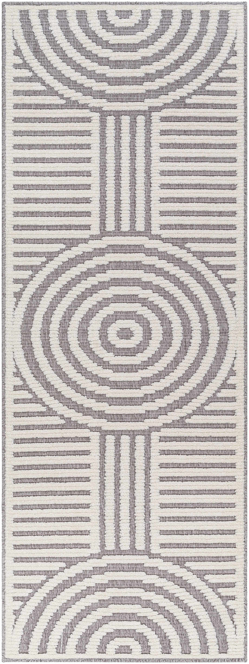 Deron Gray Washable Area Rug