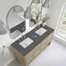 James Martin Breckenridge 60" Double Bathroom Vanity, Whitewashed Oak
