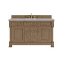 James Martin Brookfield 60" Single Bathroom Vanity, Pecan