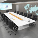 Lynix · White Conference Room Table