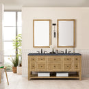 James Martin Breckenridge 72" Double Bathroom Vanity, Light Natural Oak