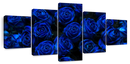 Royal Blue Roses Wall Art