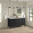 James Martin Myrrin 60" Double Bathroom Vanity, Carbon Oak