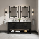 James Martin Lucian 72" Double Bathroom Vanity, Carbon Oak