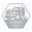 Semi Truck Monogram V4