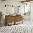 James Martin Malibu 72" Double Bathroom Vanity, Amber Birch