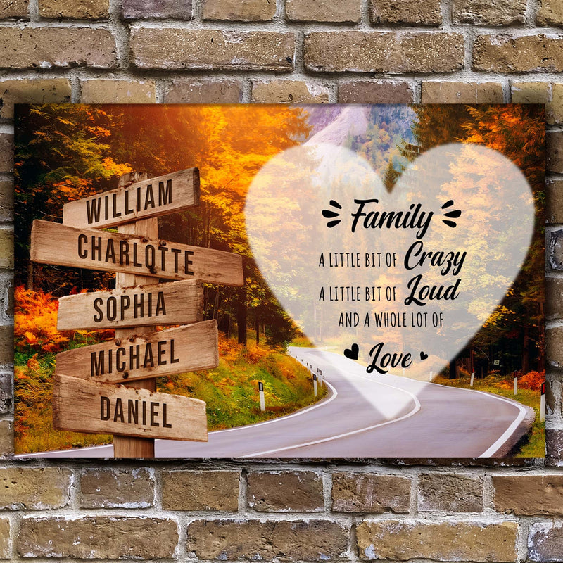 A Lot of Love Family Names Sign II