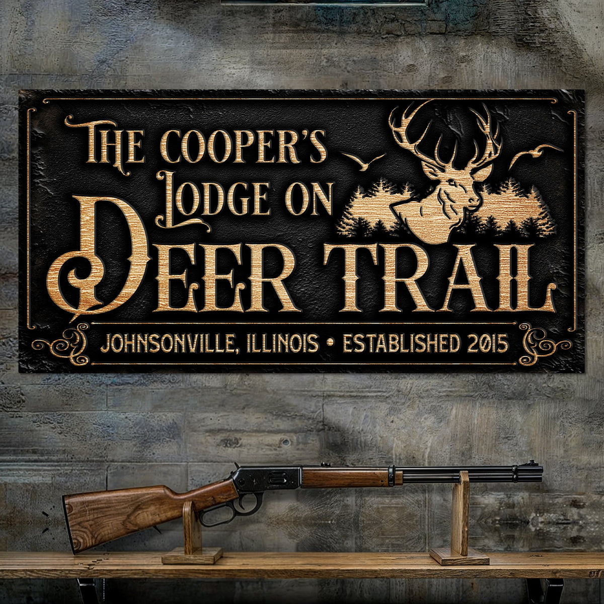 Hunting Lodge Sign, photo 2 of 8