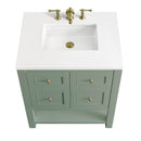 James Martin Breckenridge 30" Single Bathroom Vanity, Smokey Celadon