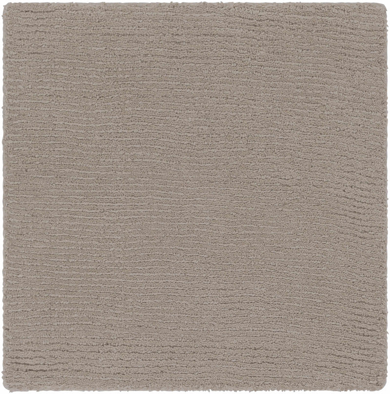 Brockton Solid Wool Gray Area Rug