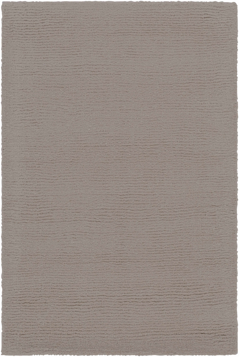 Brockton Solid Wool Gray Area Rug