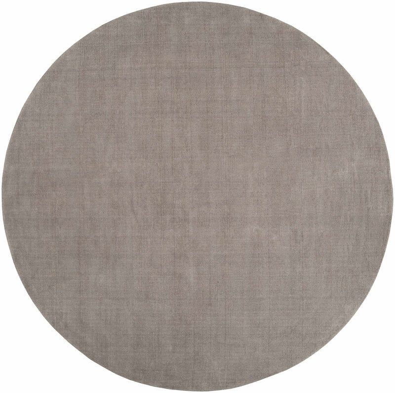 Brockton Solid Wool Gray Area Rug