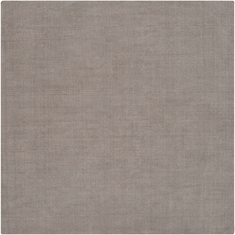 Brockton Solid Wool Gray Area Rug