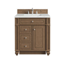 James Martin Bristol 30" Single Bathroom Vanity, Saddle Brown