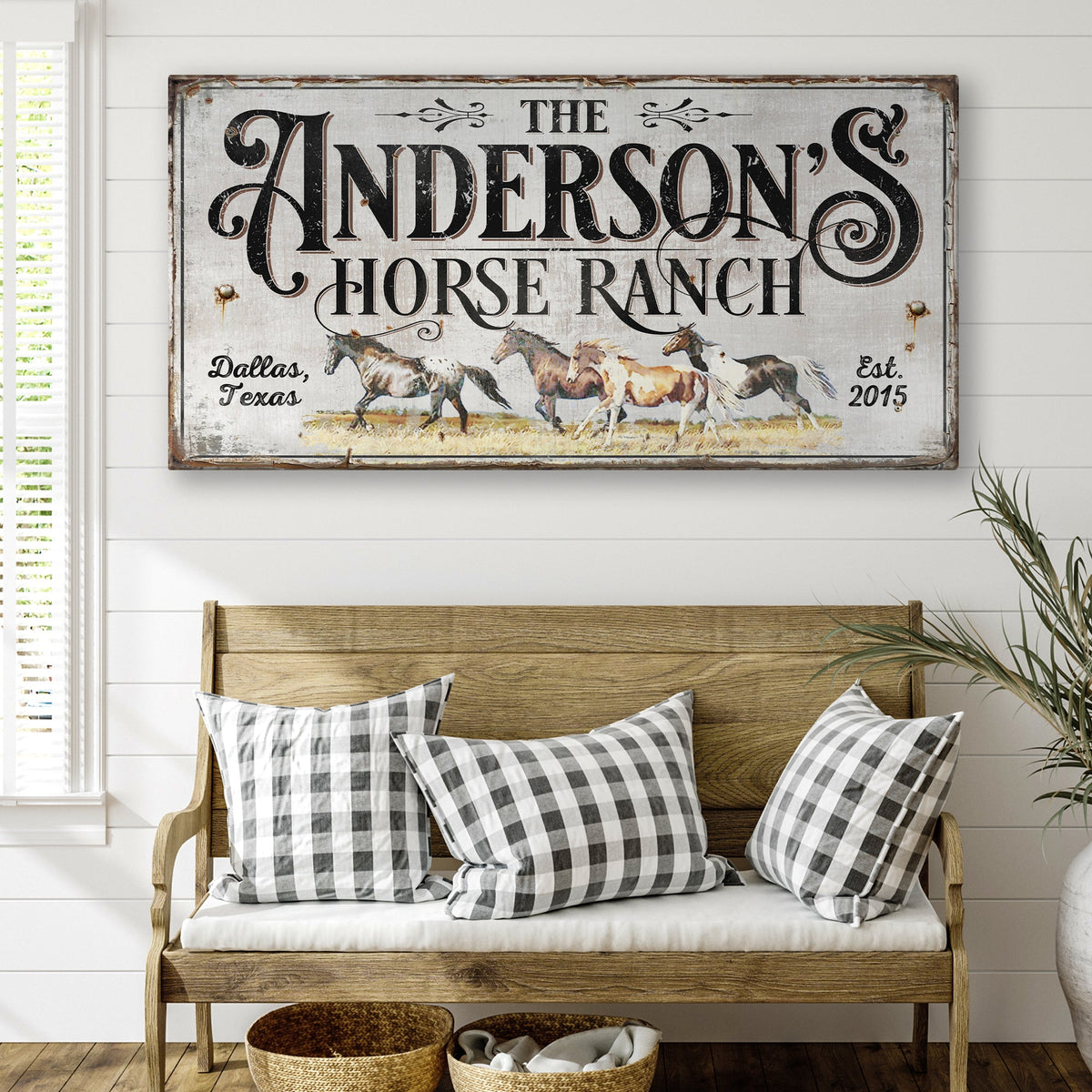 Personalized Horse Ranch Sign II, photo 2 of 8