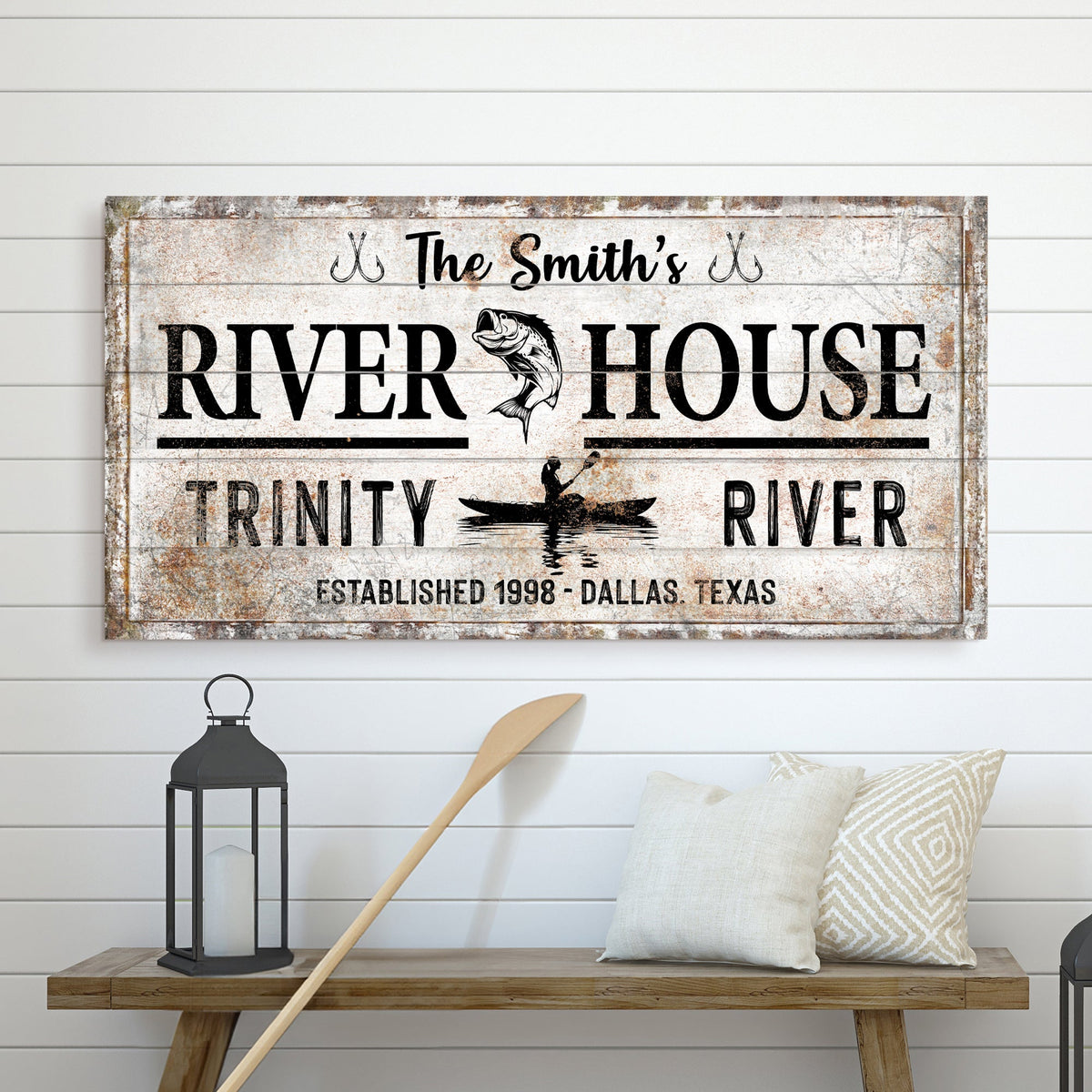 Personalized River House Sign II, photo 2 of 8