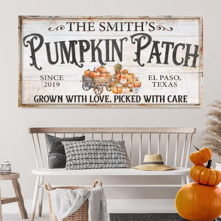 Personalized Pumpkin Patch Sign VII, photo 3 of 8