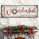 It's the most Wonderful Time of the Year Christmas Sign IV by Tailored Canvases