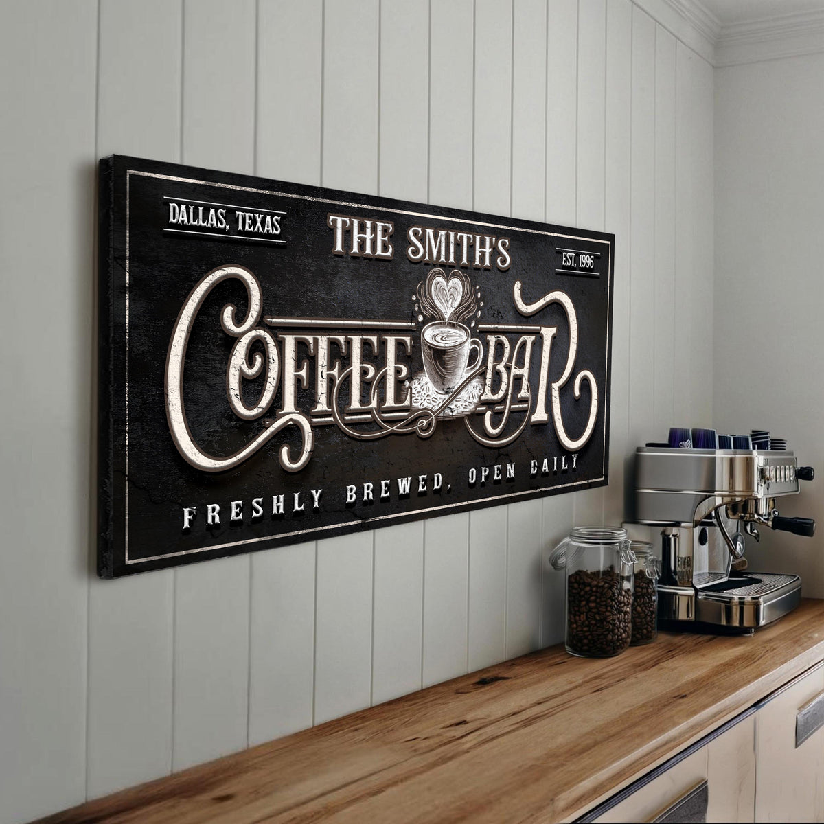 Personalized Coffee Bar Sign, photo 2 of 8