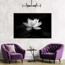Lotus Flower Monochrome Wall Art