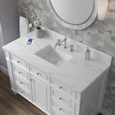 James Martin Bristol 48" Single Bathroom Vanity, Bright White
