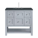 James Martin Breckenridge 36" Single Bathroom Vanity, Serenity Blue