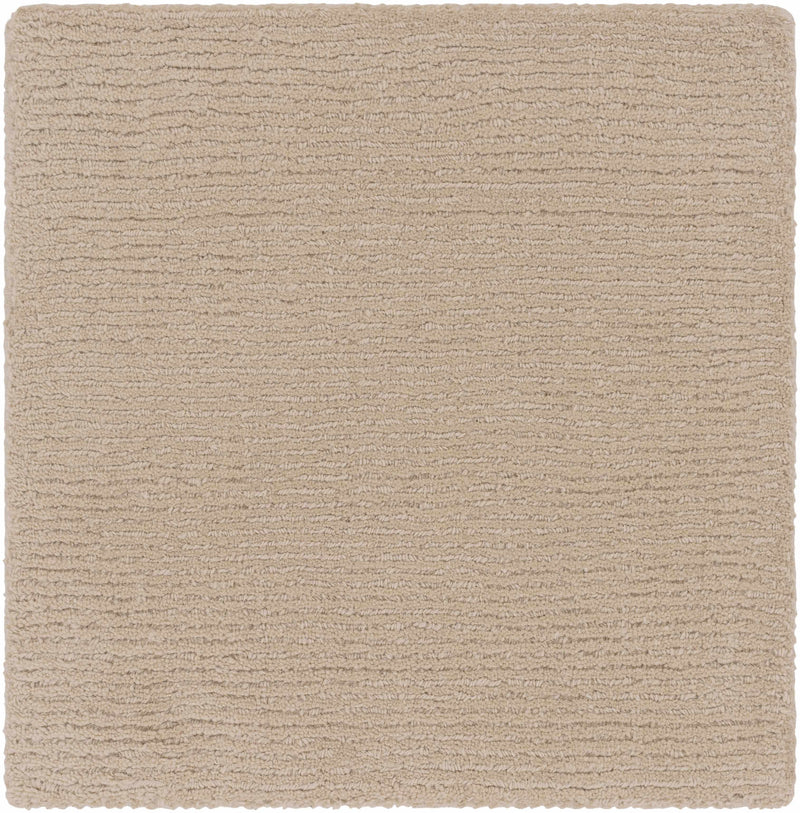 Brockton Solid Tan Wool Rug