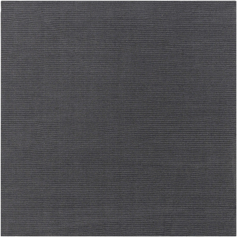 Brockton Solid Wool Charcoal Area Rug