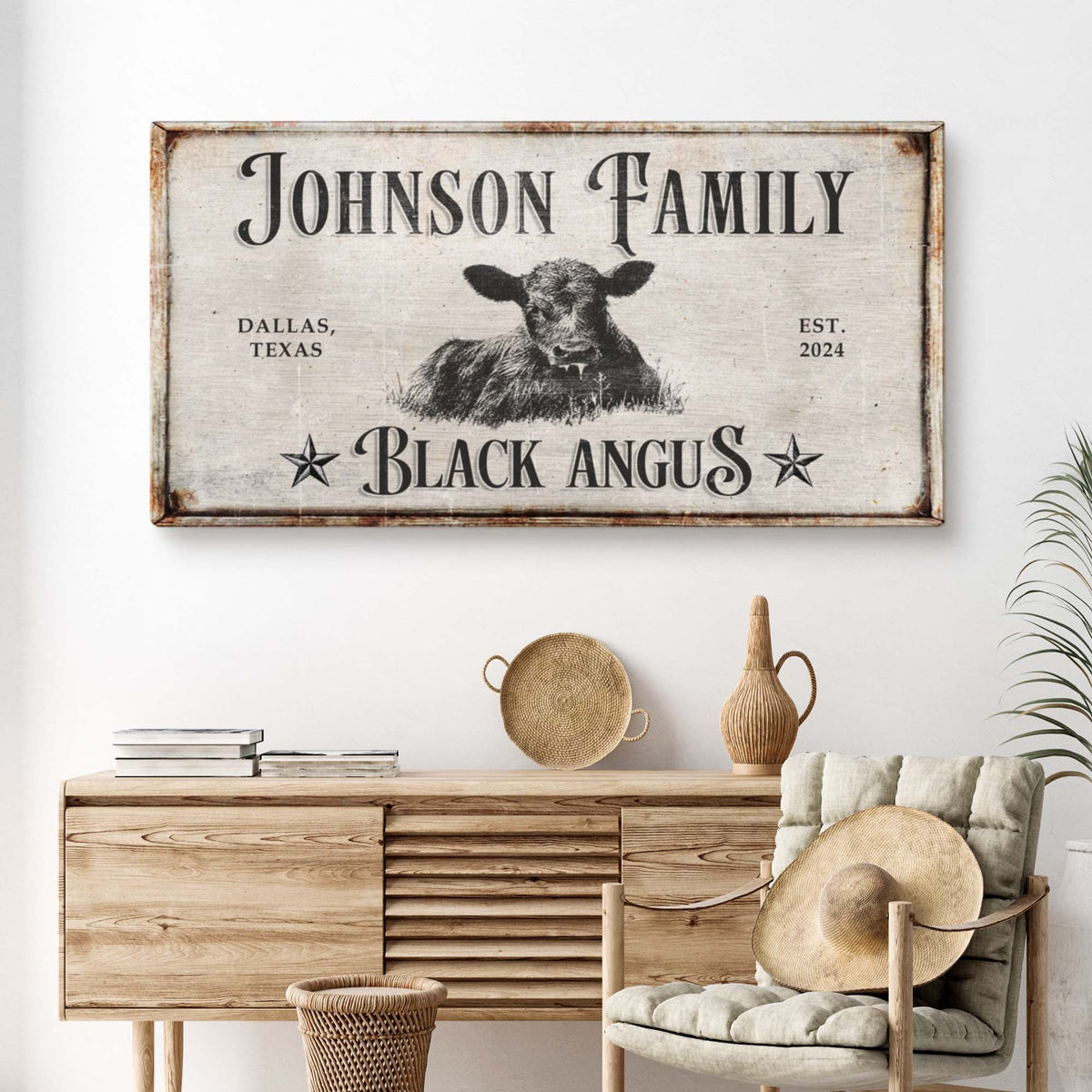 Black Angus Cattle Sign, photo 3 of 8