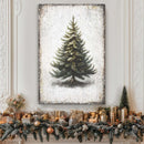 Vintage Pine Tree Christmas Wall Art by Tailored Canvases