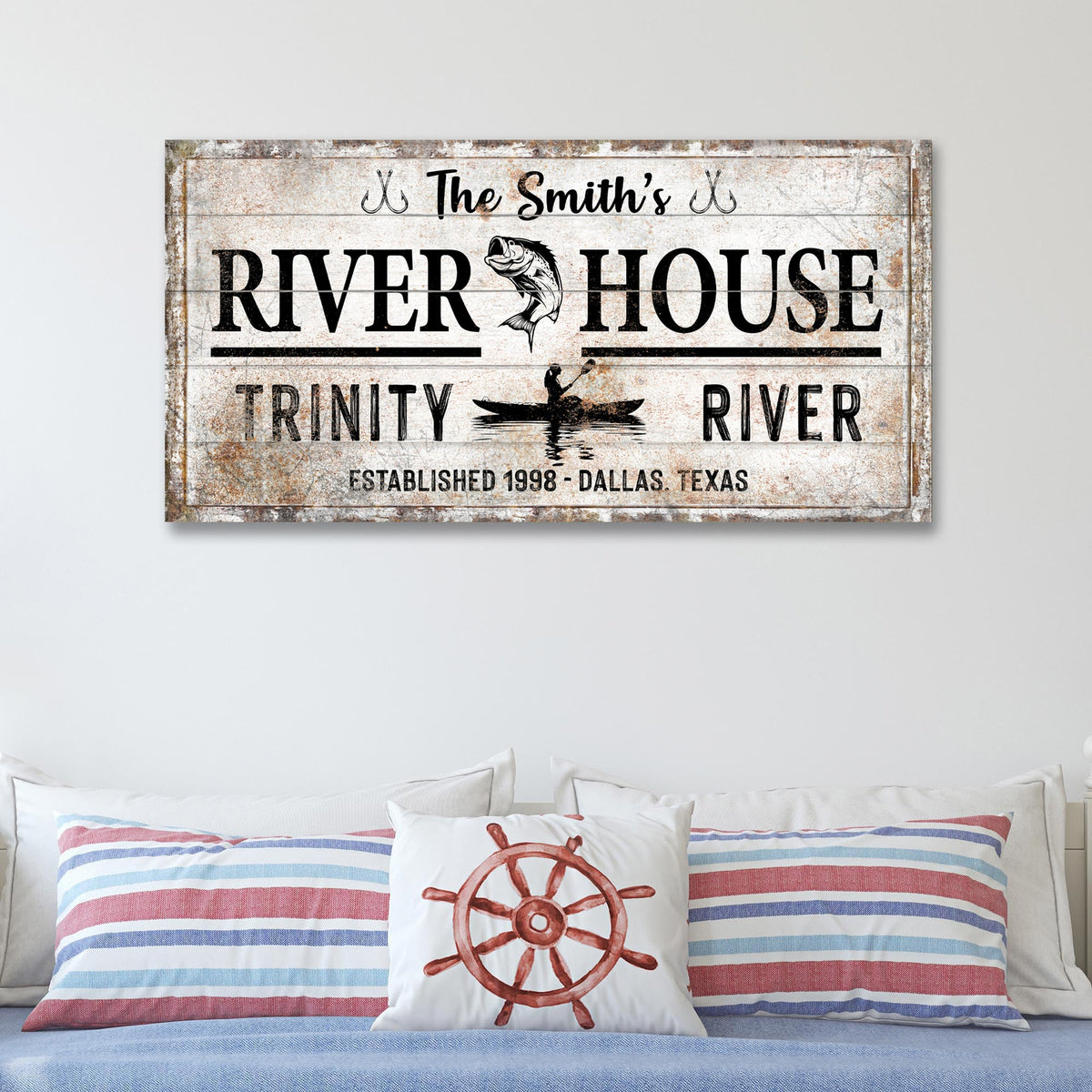 Personalized River House Sign II, photo 3 of 8