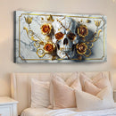 3D Rose and Skull Wall Art II
