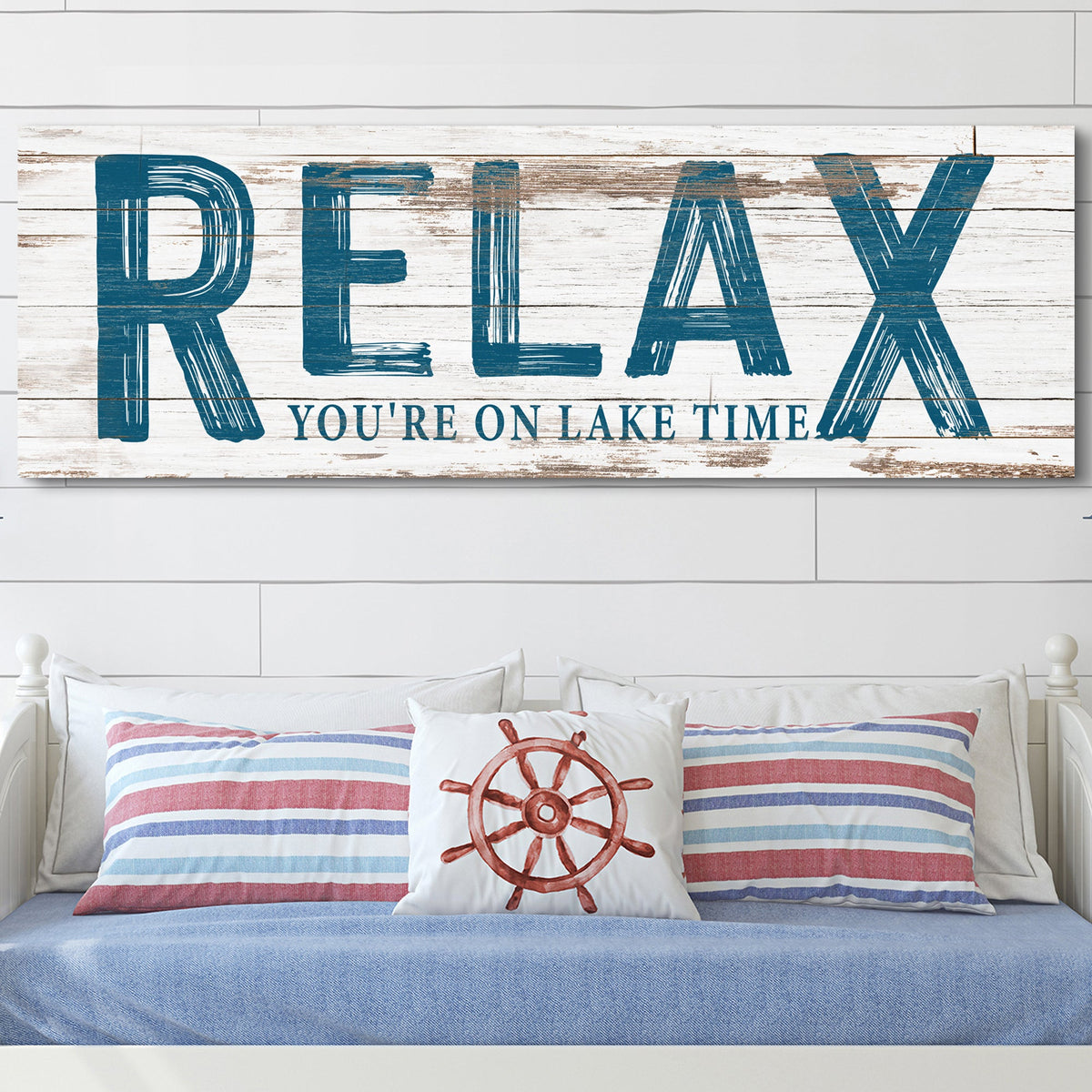 Relax You're on Lake Time Sign, photo 3 of 8