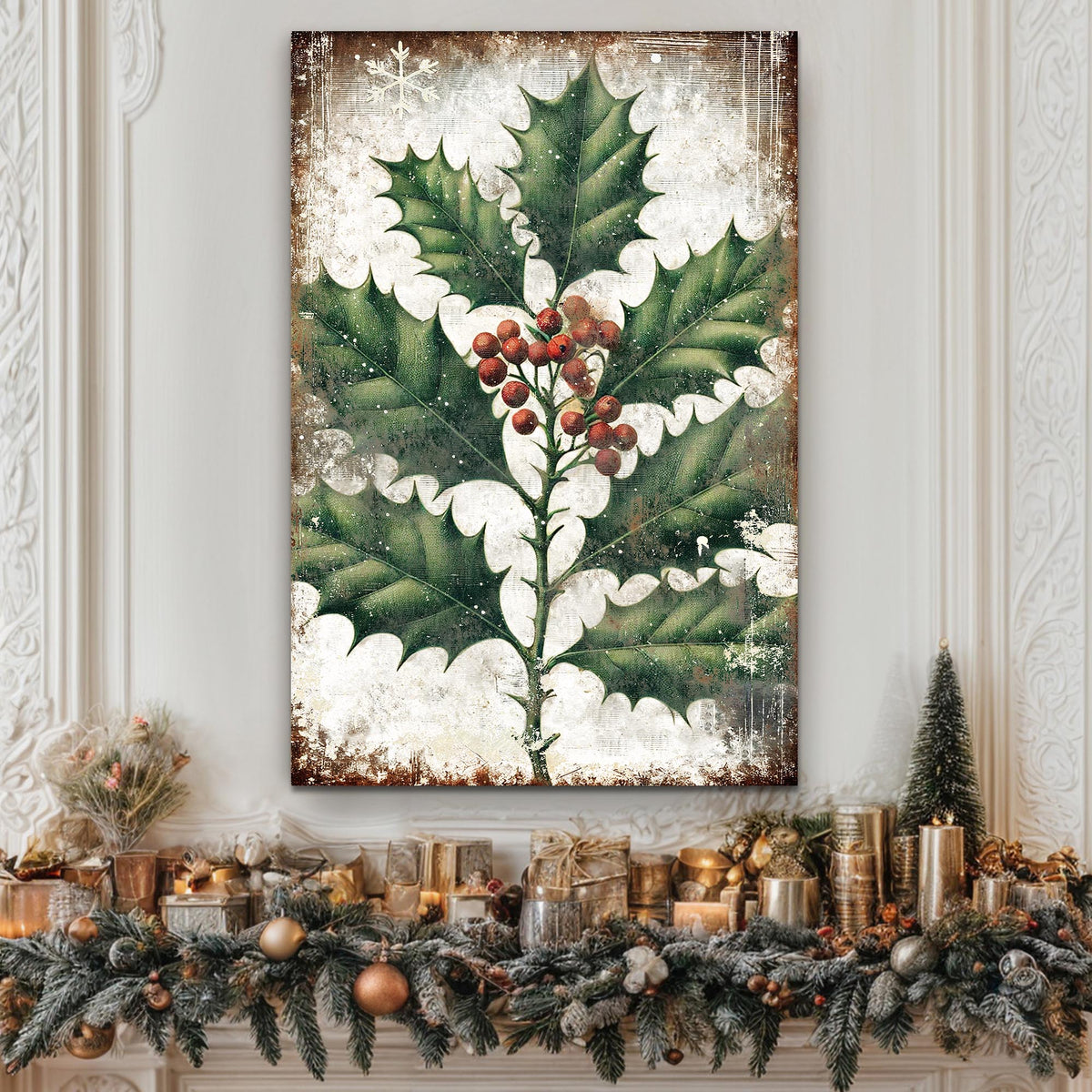 Christmas Holly Wall Art, photo 3 of 8