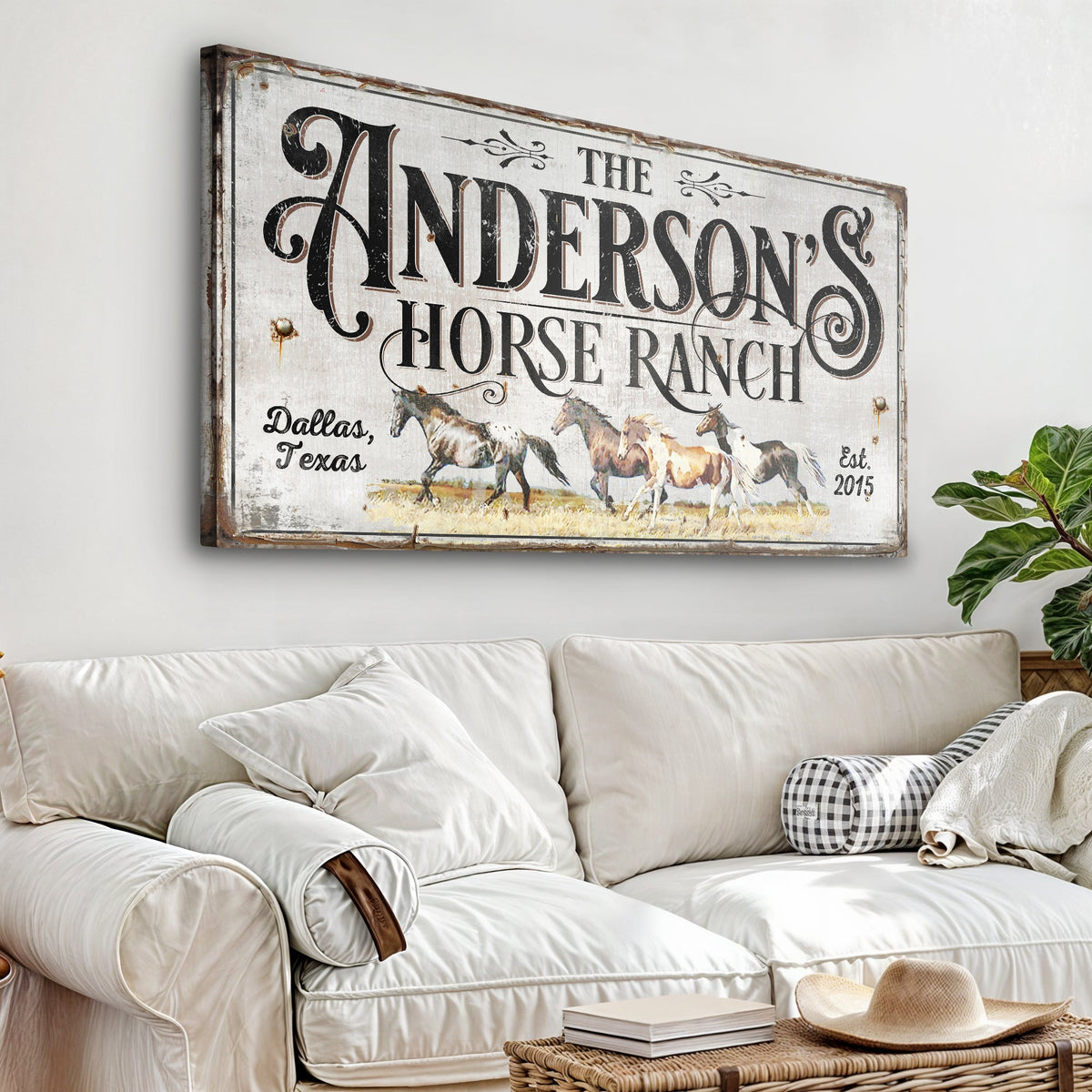 Personalized Horse Ranch Sign II, photo 3 of 8