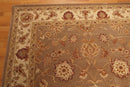 5'6" X 8'6" handmade 100% wool Traditional Oriental Area Rug Brown