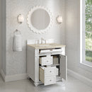 James Martin Bristol 30" Single Bathroom Vanity, Bright White